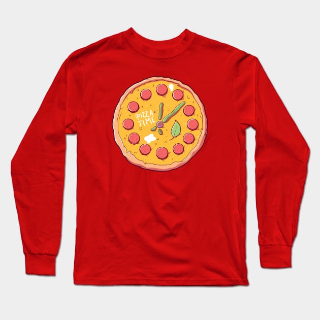 Pizza Time! Long Sleeve T-Shirt by SLAG_Creative